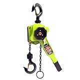 miowakoling Manual Lever Hoist Alloy Steel Chain Puller with 2 Heavy Duty Hooks Double Pawl Brake Ratchet Lever Hoist Lever Block Chain Hoist for Industrial and Construction Use(6ton-20ft)