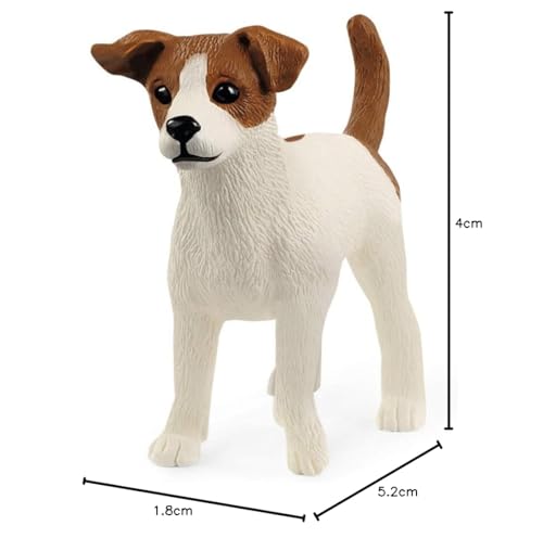 SCHLEICH 13916 Jack Russell Terrier, ab 3 Jahren, Farm World - Spielfigur, 5 x 2 x 4 cm