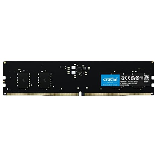 Crucial RAM CT32G48C40U5 32GB DDR5 4800MHz CL40 Memoria de Escritorio, Negro