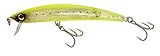 Yo-Zuri Crystal 3D Minnow Jointed Floating Lure, Chartreuse Silver, 5-1/4-Inch