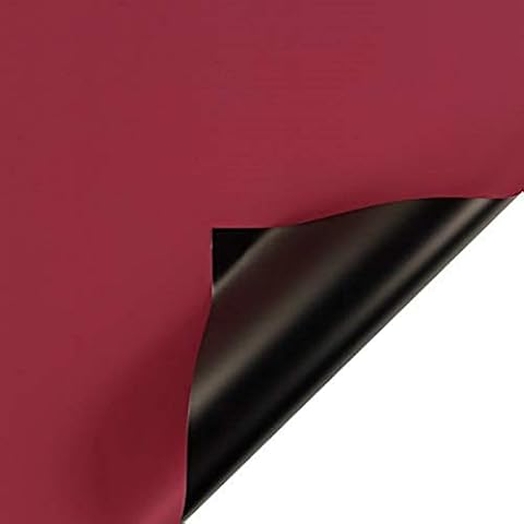 20 Sheets 58cm Simple Waterproof Double Sided Flower Wrapping Paper Florist Bouquet Packaging for Wrapping Fresh Flowers, Gift Box Packaging (Red&Black) Cover