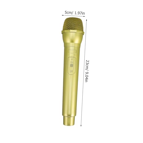 Cabilock 1 Unidade Microfone De Simulação Pequeno Pretendente Microfone Infantil Suporte De Microfon