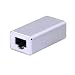 Produktbild SinLoon RJ45 LAN-Kupplungsadapter Überspannungsschutz Gigabit 1000 Mbs Ethernet Extender Connector für Cat7 Cat6 Cat5e Buchse auf Buchse Silber