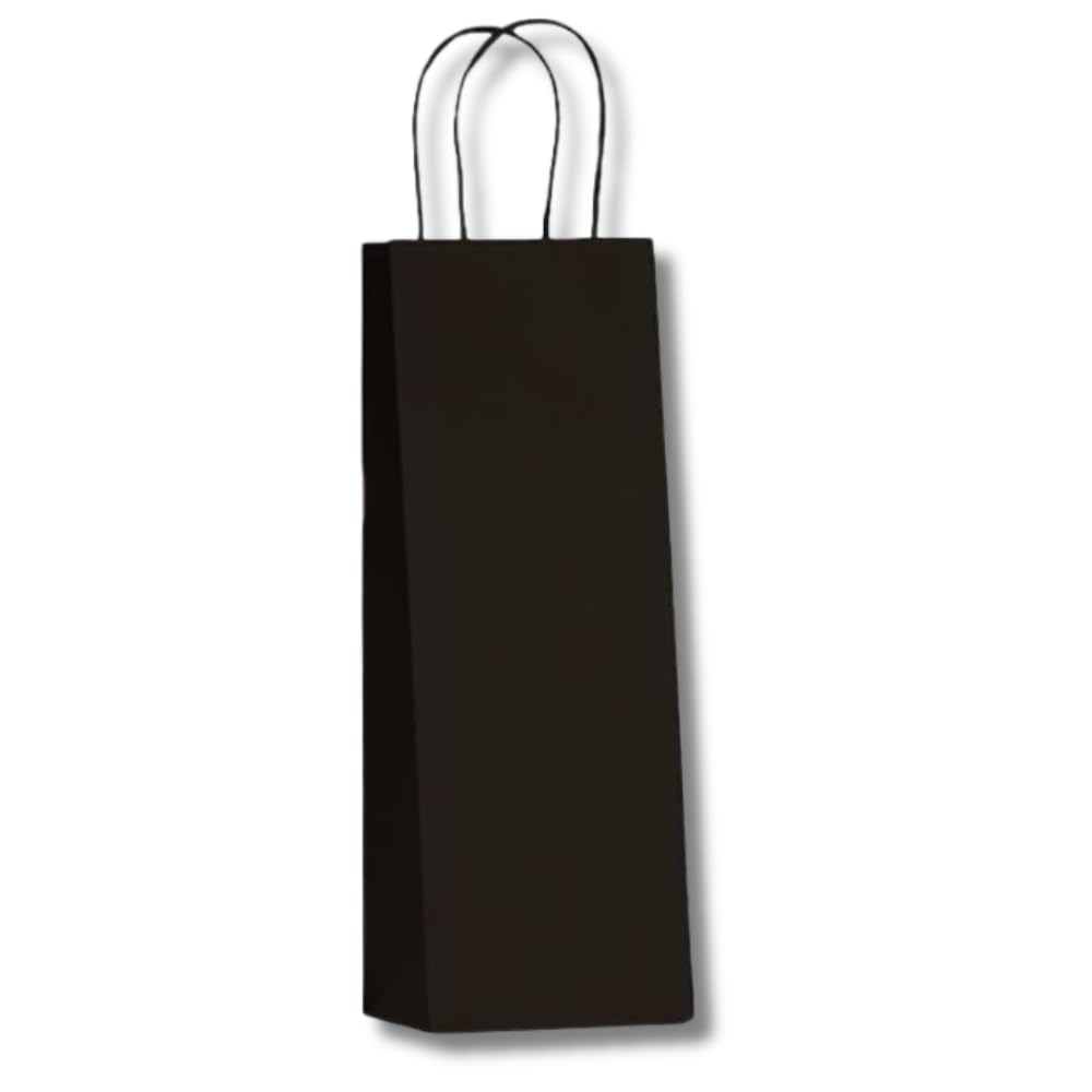 DOT Horeca Solutions Sacchetti Portabottiglia Neri 14x8x40 cm, 50 Pezzi