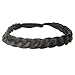 DIGUAN Synthetic Hair Braided Headband Classic Chunky Wide Plaited Braids Elastic Stretch Hairpiece Women Girl Beauty accessory, 55g aHairBeauty (#Dark Brown)