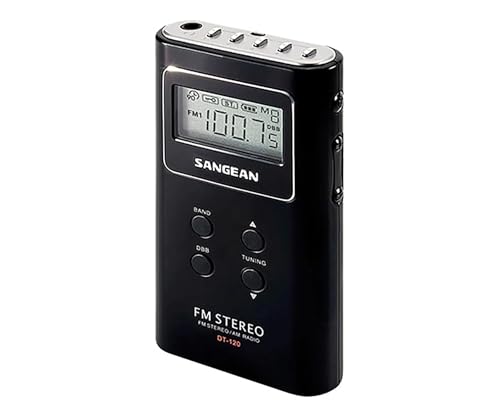 Sangean DT 120, Radio (Pantalla LCD, 120 W, 1.5 V), Blanco