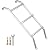 HomiShare Egress Ladder 3-Step Basement Egress Ladder, 400LBS Load Capacity Metal Basement Ladder, 41"x15.3"(LxW) Egress Window Ladder with Silver Polished Surface Use for Egress Window Well