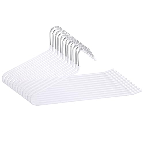 Huiguli Perchas Pantalones, Juego de 12, Metal Perchas para Pantalones Ahorra Espacio, Antideslizantes, Organizador de Pantalones, Vaqueros, Ropa, Toallas