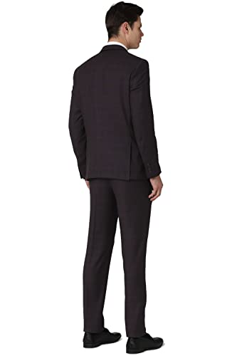 Image of Van Heusen Men's Regular Fit Polyester Blend Formal Business Suit Pants Set