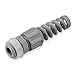 Liquid Tight Connector, 1/2in, Spiral, Gray