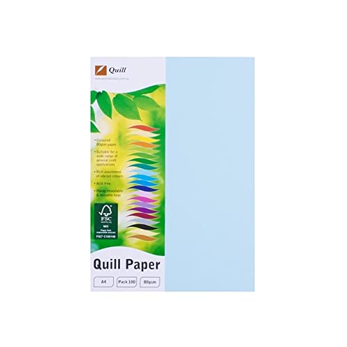 Papier A4 bleu poudré Quill 80 g/m² pour organiser vos documents et trier vos dossiers