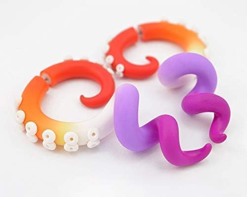 Lesbian Earrings Lesbian Love Lesbian Pride Flag LGBT Pride Month 2022 Lesbian Jewelry Cute Lesbian Couples Fake Gauge Earrings Faux Ear Gauges Plugs Butch Lesbian Famous Lesbian Piercing
