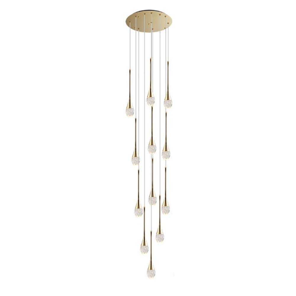 Luminaire suspendu 12 lumières pour éclairage de grand restaurant