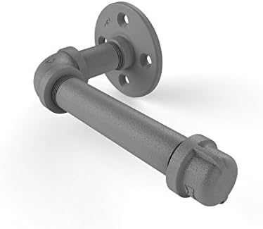 Allied Brass P-100-ETP Pipeline Collection European Style Tissue Toilet Paper Holder, Matte Gray