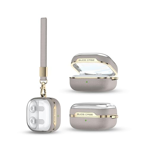 �Ή�/�݊������� Galaxy Buds4/Buds4 Pro �P�[�X �[�d���t�� ���b�L �C���z�����[�P�[�X �ی�J�o�[ �����h�~ �A�N�Z�T���[(�O���[)