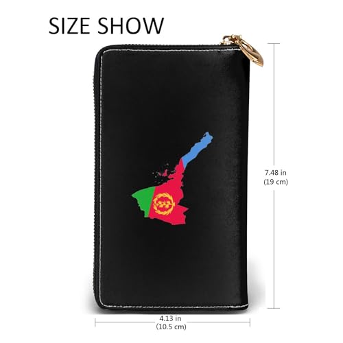 SEAEAGLE eritrean flag map Womens Longer Wallet Card Holder Fashion Long Hand Bag2