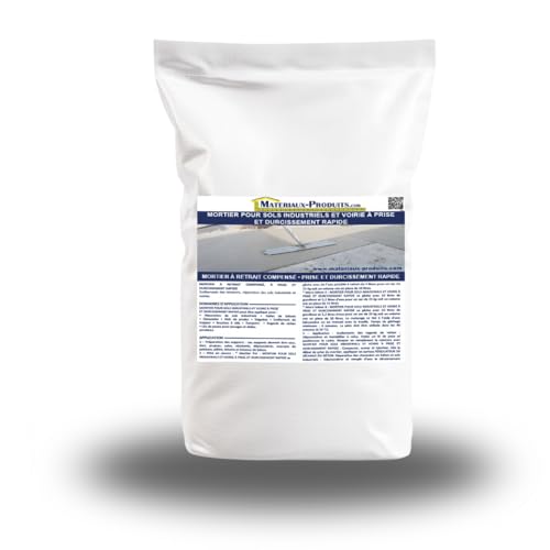 MATPRO - Mortier pour Sols Industriels et Voiries - Prise et Durcissement Rapide - Réparation de Chaussées et Dalles Béton - Circulable dès 4 Heures - 25Kg