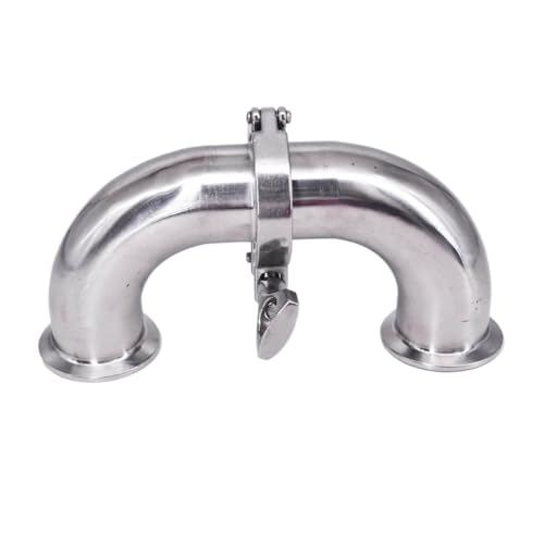 0.5" 1. 2" 2. 3" 3. 4" Tri Clamp 180 Elbow SUS304 316L Stainless Steel Pipe Fitting Connector(SUS316,51mm OD K64mm)
