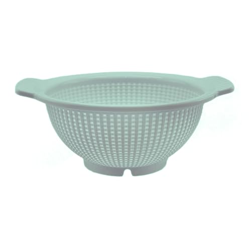 CABLEPELADO Escurridor de Verduras y Pasta, Colador de Cocina con Drenaje, Diámetro Superior 23 cm, Plástico Libre de BPA, Apto Lavavajillas, Verde