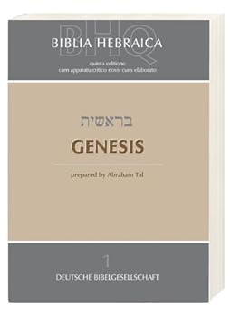 Paperback Biblia Hebraica Quinta (BHQ): 1. Genesis Book
