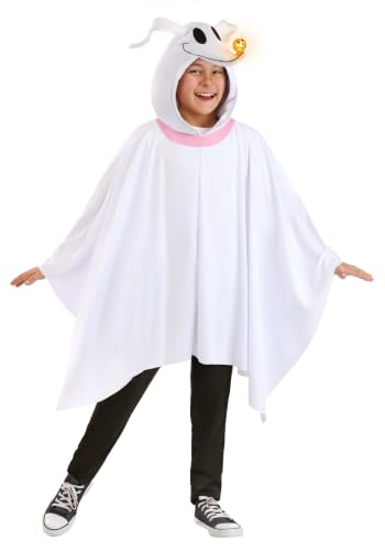 Disfraz de poncho Zero de Pesadilla Antes de Navidad para niño
