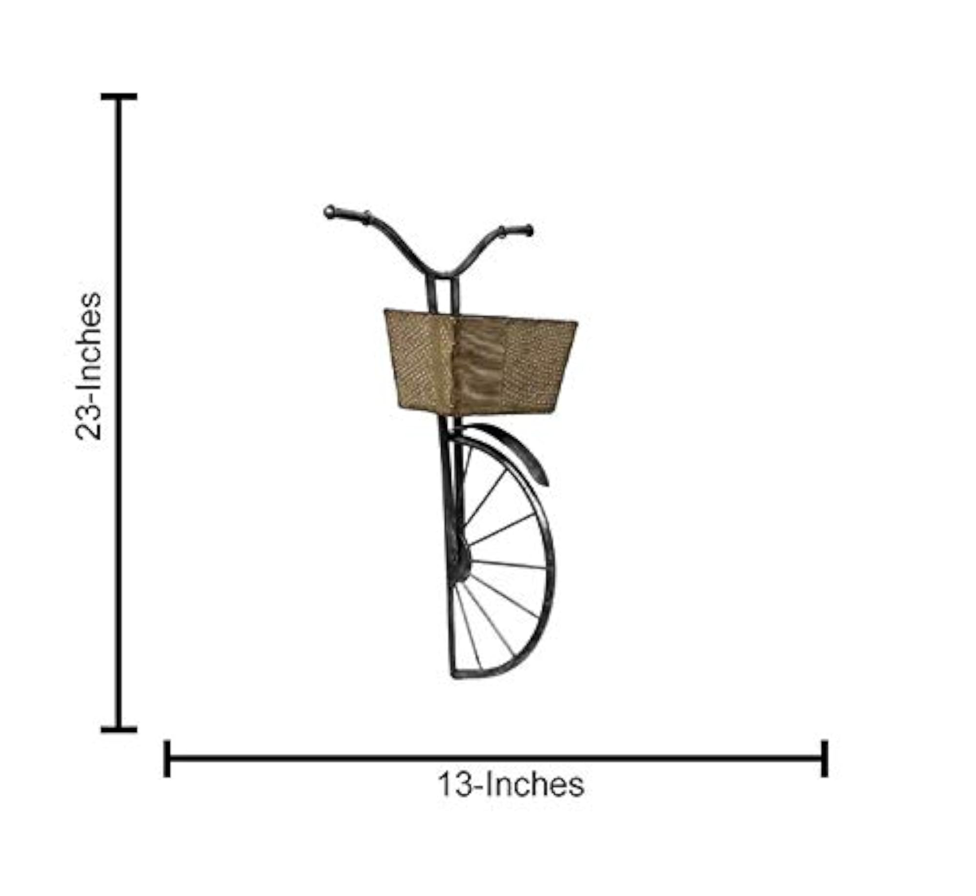 Rajasthani Metal Wrought Iron Cycle Wall Hanging