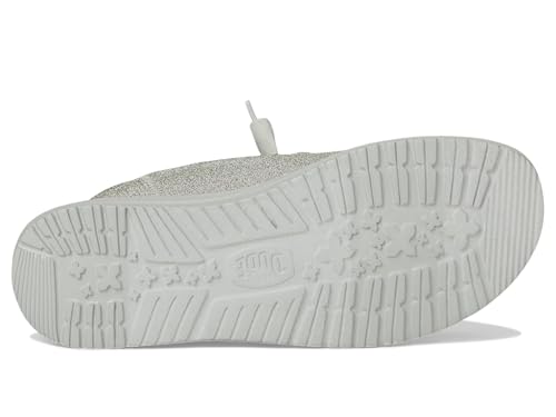 HEYDUDE Women's Wendy Funk Sparkle Silver 12 Medium3