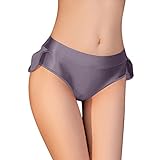 QINQNC Women White Thong Calzoncillos de Malla de Cintura para Mujer Bragas de Ropa Interior de de algodón de Color sólido Womens Knickers Size 20 Pants (Grey, One Size)