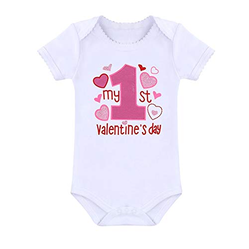 First Valentine's Outfit for Baby Girl Photography Girls Short Sleeve Bodysuit Tulle Skirt Dress Headband Leg Warmers2