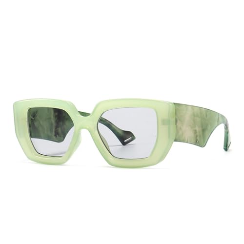Lunettes de soleil carrées colorées femmes grand cadre pour terrasses et escapades