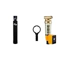 iSpring WF150K Whole House Water Filtration System with WSP100ARB Spin Down Sediment Reusable Water Filter, 100 Micron
