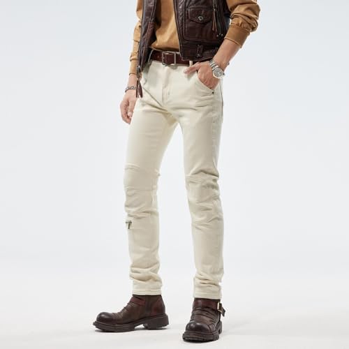 Jeans Pants Trouser Denim Motorcycle Men's Spring and Autumn Street Slimming Trendy Splicing Long Men2