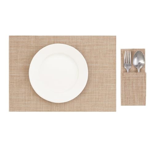 Dining Table placemants,Table mats Set,Washable placemants,Kitchen Table placemant,Modern placemants,Table placemants Set of 6,Decorative placemants,Minimalist placemants,Outdoor placemants.