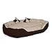 lionto Cama para Perros 4 en 1 cojín para Perros Cesta para Perros con cojín Reversible ((M) 85 x 70 cm, marrón/Beige)