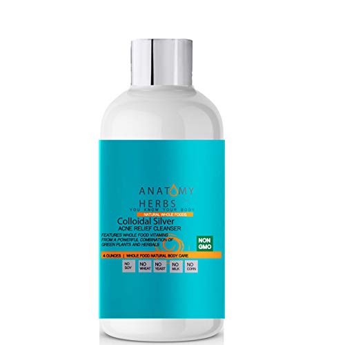 Colloidal Silver Acne Cleanser (Pimples, Zits, Whiteheads)