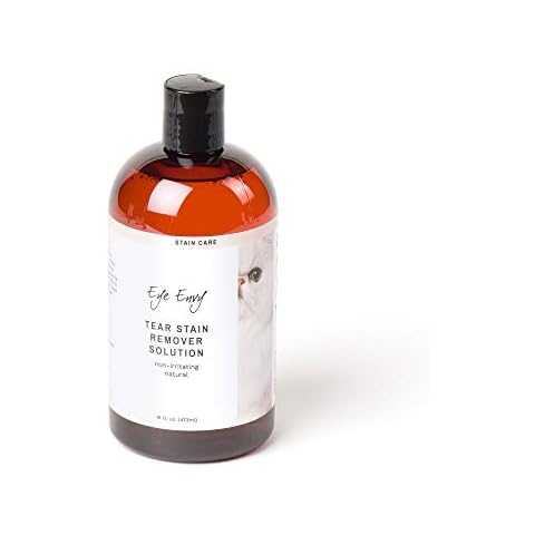 Eye Envy Tear Stain Remover Solution for Cats|100% Natural and Safe|Recommended by Breeders/vets/cat fanciers/Groomers|Contains colloidal Silver|Remove Stains from Fur on Persians and Exotics (16oz) Cover