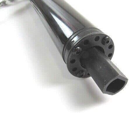 Miniatura 3 de Inclinación de 32 pulgadas compatible con columna de dirección manual con adaptador de llave y rueda negro S81035BK