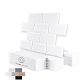 WoveN SounD Brick Acoustic Panels, White, 8 Pack, 16x12 in