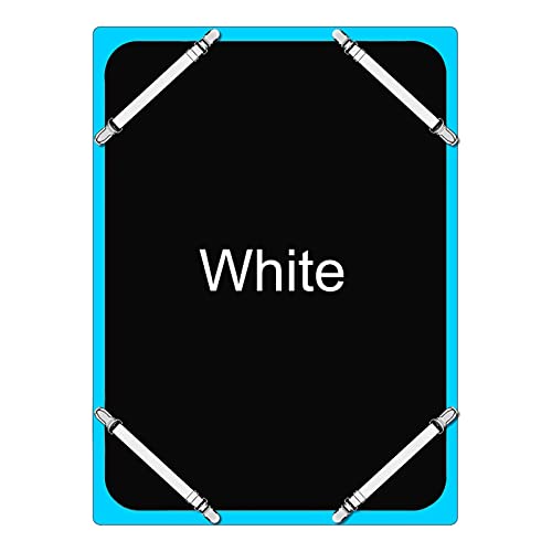 Boao 12 Pcs Bed Sheet Clips Straps Sheet Corner Straps Holder Adjustable Mattress Clips, Elastic Bed Sheet Grippers Straps Suspender Fasteners Holder For Home (White, 14-28 Inch Length) #TOP4