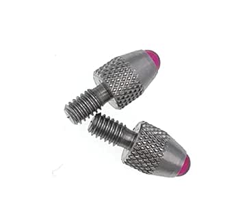 SUXING Ball Contact Points for Dial Indicators #4-48 Thread Shank (Ruby ...