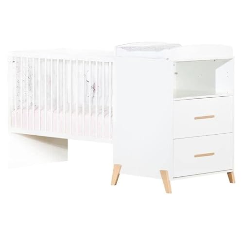 Babyprice - Joy Naturel - Lit Combiné Evolutif 120x60 en 90x190 Cover