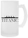 Titanic Side Profile Trasparente Tazza Birra Uomini Da Donna Mug Beer