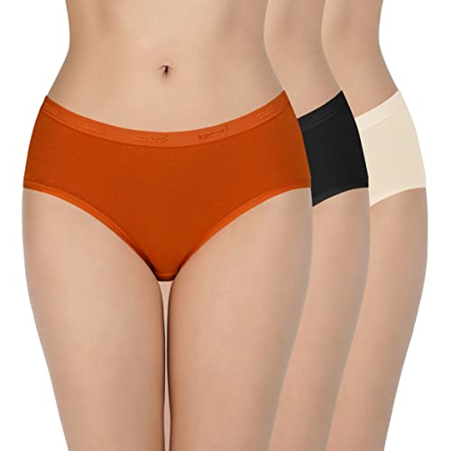 Image of Amante Solid Cotton Low Rise Hipster Panty Pack(Pack of 3)