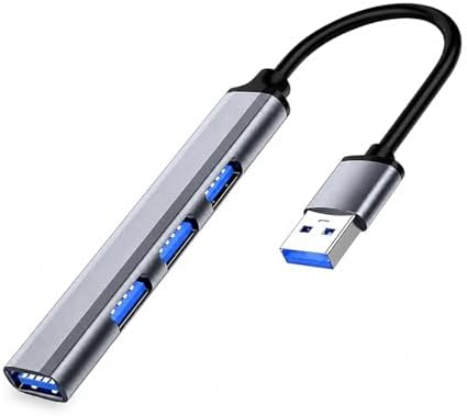 Hub USB 3.0 4 Portas 5 Gbps Alumínio Plug and Play Proteção Sobre...