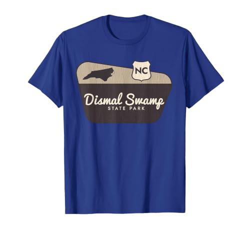 Dismal Swamp State Park North Carolina Welcome Sign Trip T-Shirt, Men, Royal Blue, X-Large