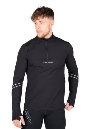 Gorilla Wear Noxen Long Sleeve t-shirt noir sport musculation pour homme