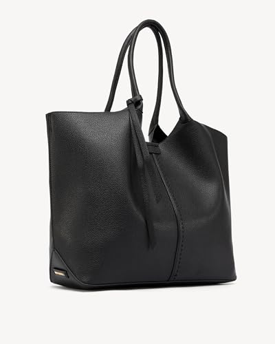 Image of NEWBELLA Tote Bag for Women, Vegan Leather Crossbody Shoulder Bag, Top Handle Satchel Purse for Work, Travel, Daily Use (Black-Tote)