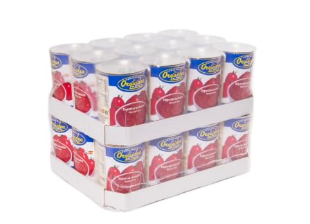 Tomate natural troceado (especial tostadas) Orquidea 400 g.[PACK 24 LATAS]