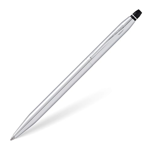 Cross Click Chrome Ballpoint Pen - High-End Writing Tool for Versatile Use - Smooth Writing & Journaling - Elegant Accessory - Long-Lasting - Black Ink - Includes Gift Box
