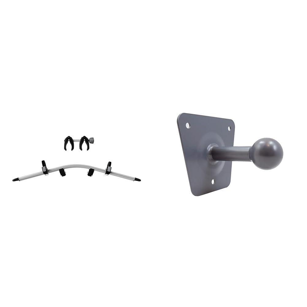 Thule VeloCompact 926 Erweiterungs-Set & GALLUNOPTIMAL AS15012 Wandhalterung für Fahrradheckträger/Anhänger Lange Ausführung